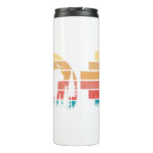 Custom Retro Styling English Bulldog Hund Lover Thermosbecher (Rückseite)