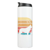 Custom Retro Styling German Shepherd Dog Lover Thermosbecher (Nach rechts gedreht)
