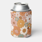 Custom Retro Terracotta Boho Floral Baby Dusche Dosenkühler (Kanne Rückseite)