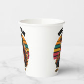 Custom Retro Thanksgiving Turkey Gamer Pappbecher (Links)