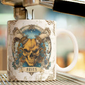 Custom Retro Vintag Grunge Zodiac Aries Zweifarbige Tasse