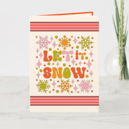 Custom Retro Vintage Weihnachten Let it Snow