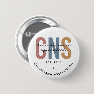 Custom Retro ZNS Klinischer Krankenpfleger Spezial Button
