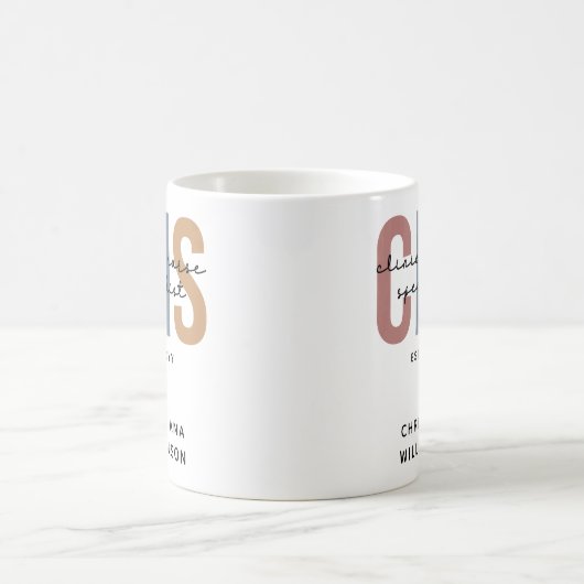 Custom Retro ZNS Klinischer Krankenpfleger Spezial Kaffeetasse (Mittel)