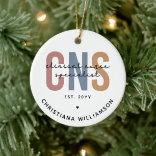 Custom Retro ZNS Klinischer Krankenpfleger Spezial Keramik Ornament