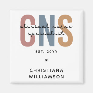 Custom Retro ZNS Klinischer Krankenpfleger Spezial Magnet