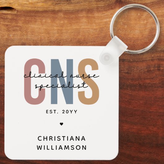 Custom Retro ZNS Klinischer Krankenpfleger Spezial Schlüsselanhänger (Rückseite)