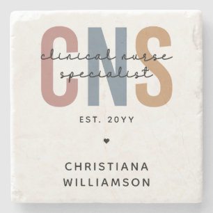Custom Retro ZNS Klinischer Krankenpfleger Spezial Steinuntersetzer
