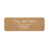 Custom Return Address Envelope | Kraft Brown  (Vorne)
