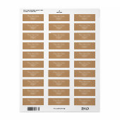 Custom Return Address Envelope | Kraft Brown  (Vorne)