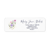Custom Return Address Envelope | Watercolor Flower (Vorne)
