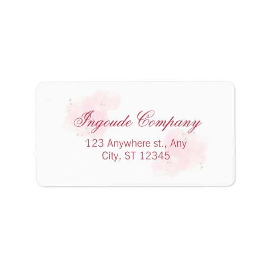 Custom Return Address Label Adressaufkleber (Vorne)