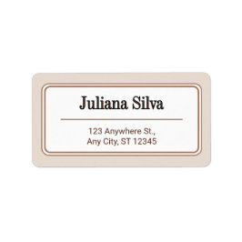 Custom Return Address Label Adressaufkleber