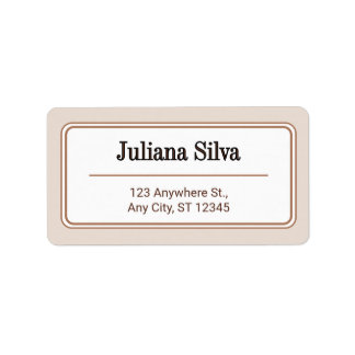 Custom Return Address Label Adressaufkleber