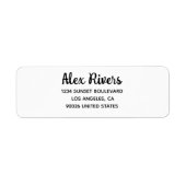 Custom Return Address Labels Bold (Vorne)