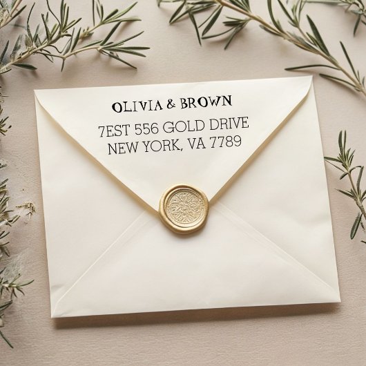 Custom Return Address Rubber Stamp | Personalized  Permastempel