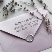 Custom Return Address Rubber Stamp | Personalized  Permastempel