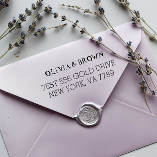 Custom Return Address Rubber Stamp | Personalized  Permastempel