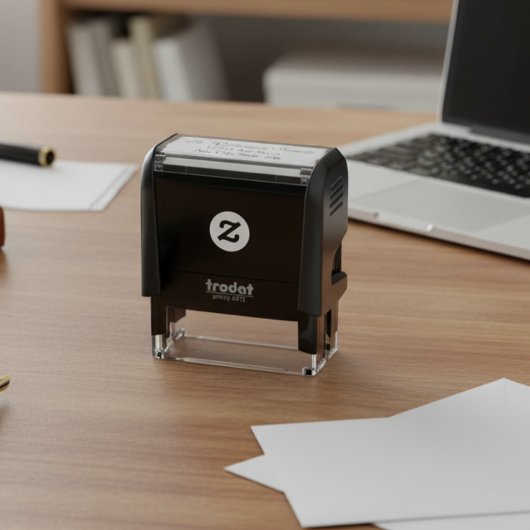 Custom Return Address Stamp – Elegant Script Permastempel
