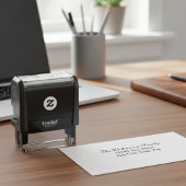 Custom Return Address Stamp – Elegant Script Permastempel