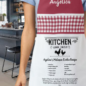 Custom Rezept Red White Farmhouse Buffalo Kariert Schürze