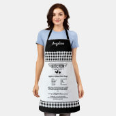 Custom Rezept Schwarz-weiß Bauernhof Buffalo Karie Schürze (Getragen)