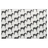 Custom Rhodesian Ridgeback Dog Silhouette Stoff (Fat Quarter (45,7 x 55,9 cm))