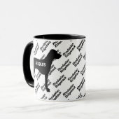 CUSTOM Rhodesian Ridgeback Silhouette Tasse (Vorderseite Links)