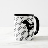 CUSTOM Rhodesian Ridgeback Silhouette Tasse (VorderseiteRechts)