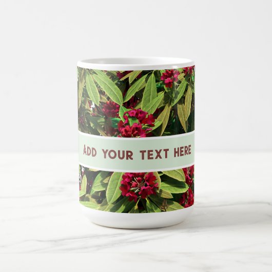 Custom Rhododendron Bloom Kaffeetasse (Mittel)