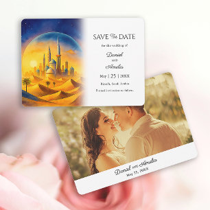 Custom Riad Saudi-Arabien Zielort Save The Date