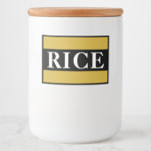 Custom Rice Storage Container Label for Kitchen Lebensmitteletikett (Vorderseite)