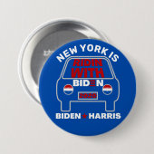 Custom Ridin' with Biden 2020 for President Button (Vorne & Hinten)
