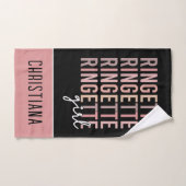Custom Ringette Girl | Geschenke für Ringette Play Handtuch (Handtuch)