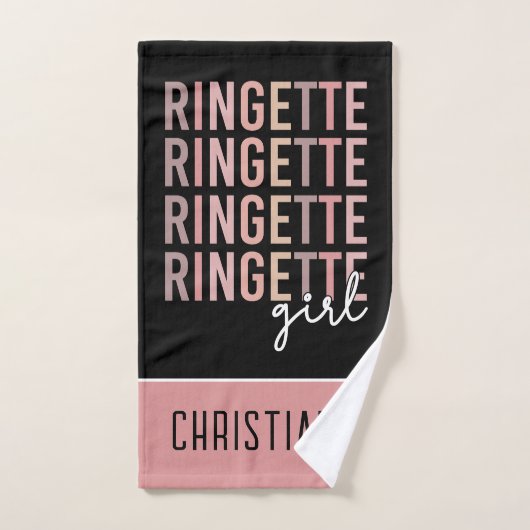 Custom Ringette Girl | Geschenke für Ringette Play Handtuch (Handtuch)
