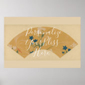 CUSTOM Rinpa School Autumn Fan Pattern Art Poster (Vorne)