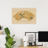 CUSTOM Rinpa School Autumn Fan Pattern Art Poster (Heimbüro)
