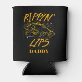 Custom Rippin Lips Fang und Freisetzung Fischen Dosenkühler (Vorderseite)