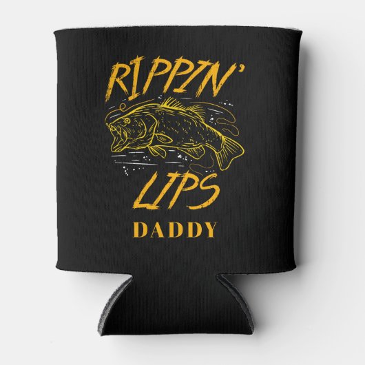 Custom Rippin Lips Fang und Freisetzung Fischen Dosenkühler (Vorderseite)