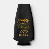 Custom Rippin Lips Fang und Freisetzung Fischen Flaschenkühler (Vorderseite)