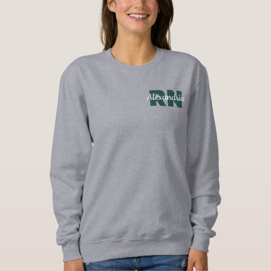 Custom RN Credentials with Name Sweatshirt (Vorderseite)