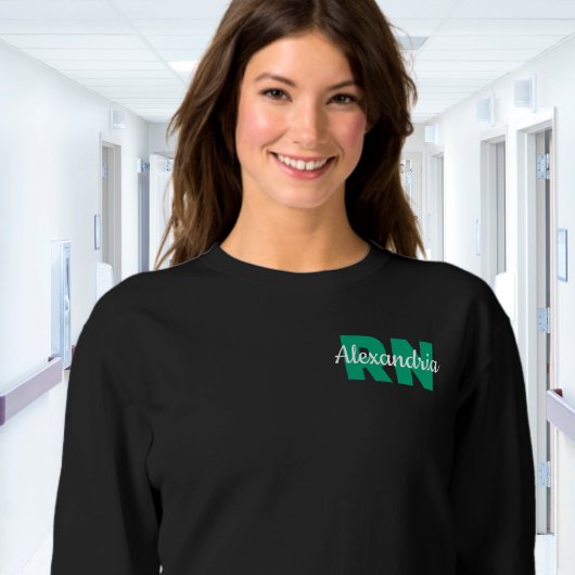 Custom RN Credentials with Name Sweatshirt