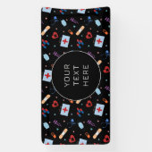 Custom RN Nurse | Medizinisches Muster Banner (Vertikal)