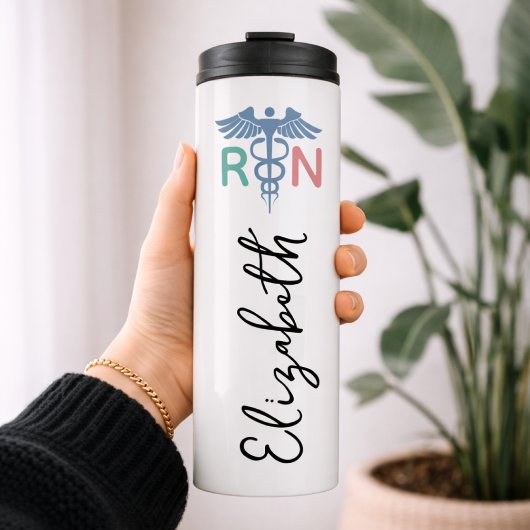 Custom RN Nurse Tumbler Gift for Nurse Graduation Thermosbecher