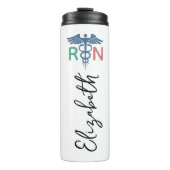 Custom RN Nurse Tumbler Gift for Nurse Graduation Thermosbecher (Vorderseite)