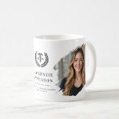 Custom RN Nursing Abschluss Brushed 2 Foto Kaffeetasse (VorderseiteRechts)