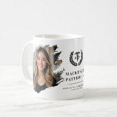 Custom RN Nursing Abschluss Brushed 2 Foto Kaffeetasse (Vorderseite Links)