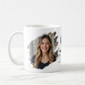 Custom RN Nursing Abschluss Brushed 2 Foto Kaffeetasse (Links)