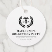 Custom RN Nursing School Graduation Party Geschenkanhänger (Vorderseite)