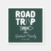 Custom Road Trip Crew Summer Party Paper Serviette (Vorderseite)